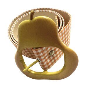 La Veste Pear Belt in Orange